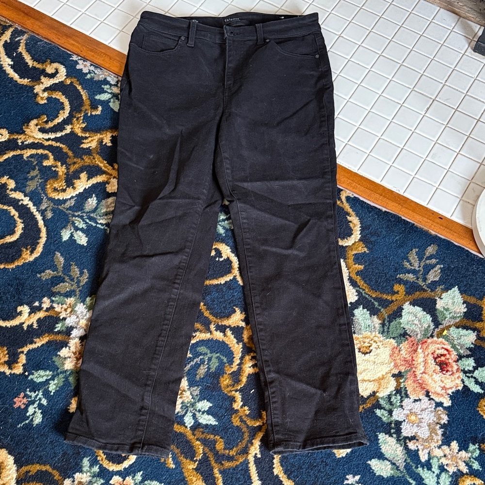 Talbots Classic straight leg  Black Jeans- worn about 5‎ times